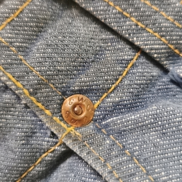 𝅺Vintage 80s GWG Edmonton Canadian King Jeans Distressed  34 - Picture 10 of 12